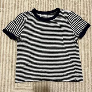 GAP Navy and White Striped Kids Tee